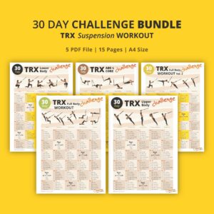 30-Day TRX Challenge Bundle: Full Body Suspension Workout Plans (PDF)