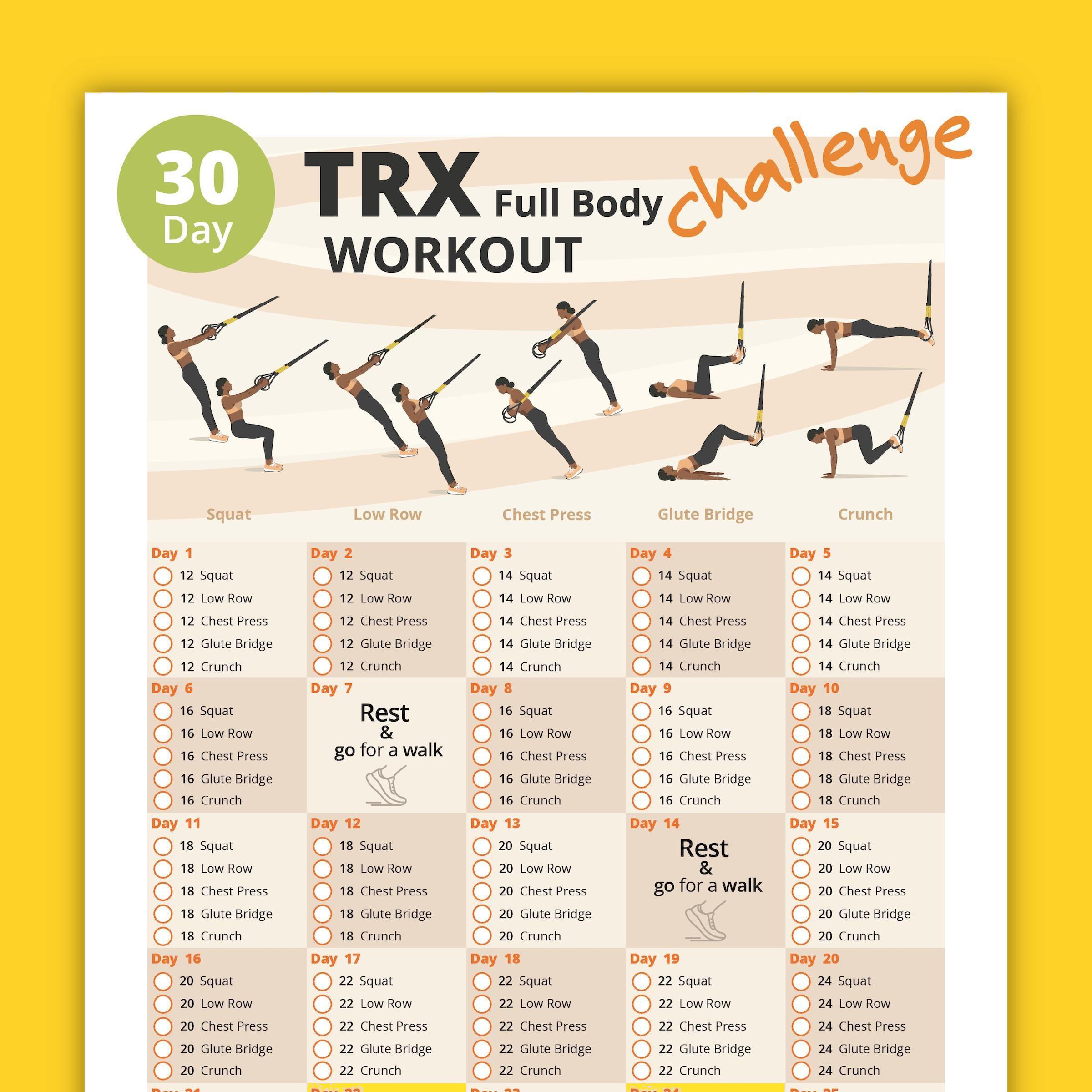 30-Day TRX Challenge Bundle: Full Body Suspension Workout Plans (PDF) - Image 2