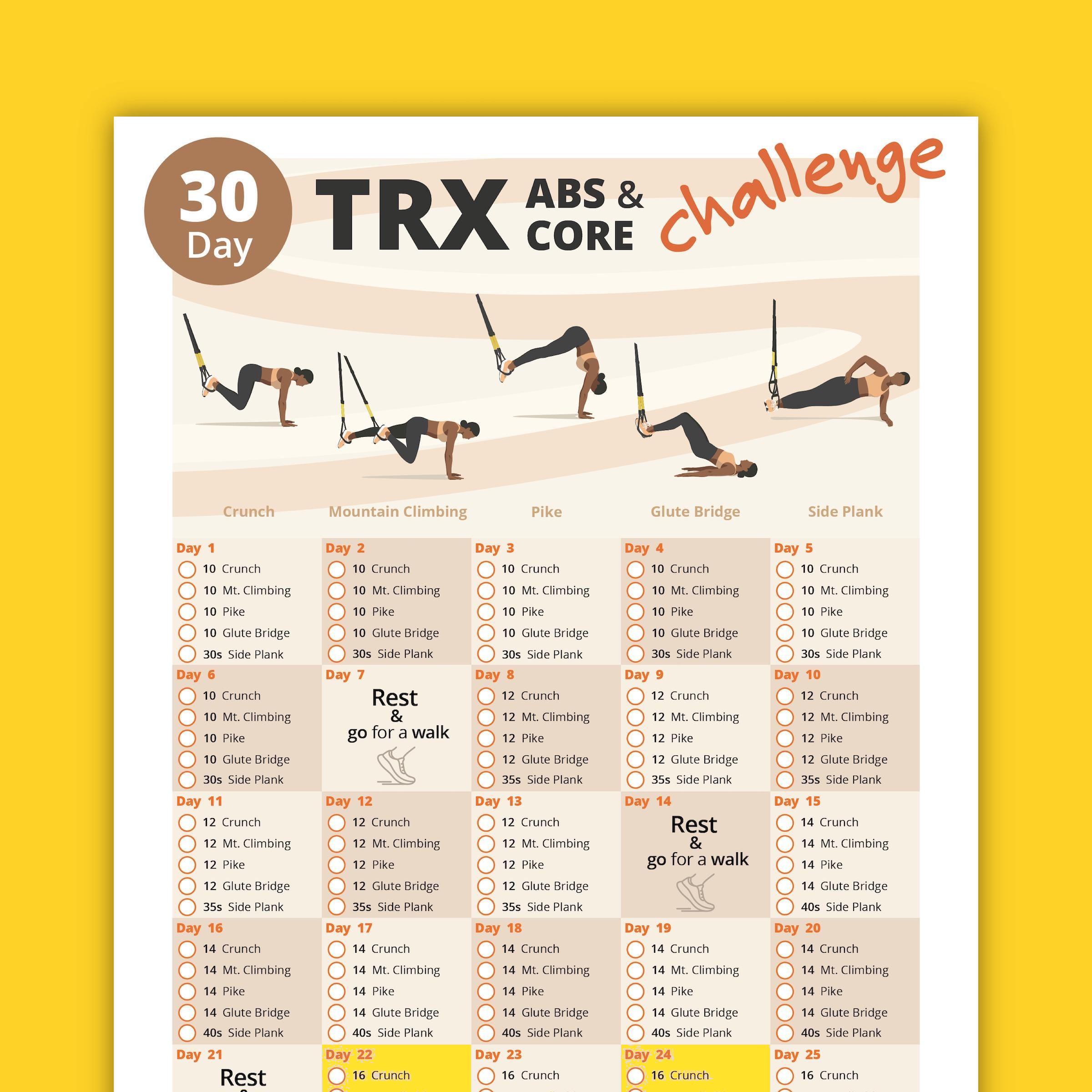 30-Day TRX Challenge Bundle: Full Body Suspension Workout Plans (PDF) - Image 6
