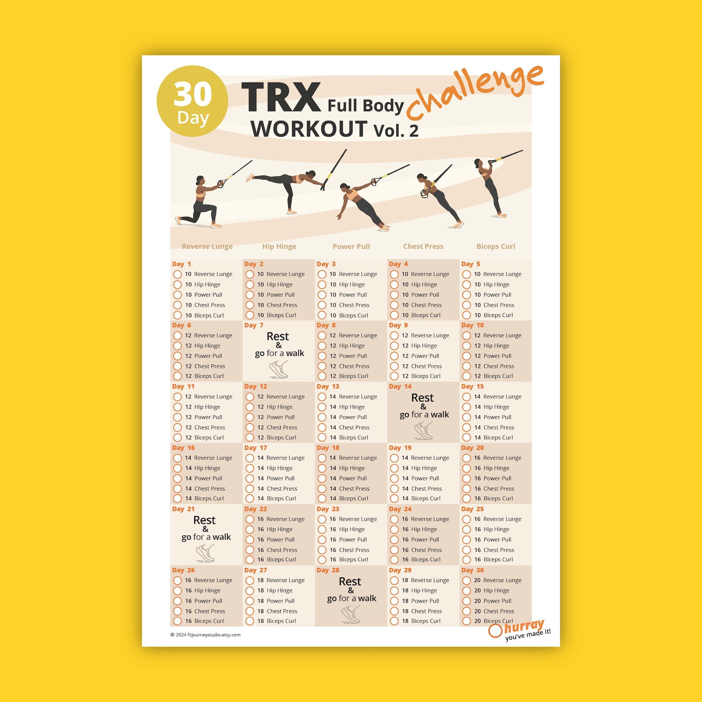 30-Day TRX Challenge Bundle: Full Body Suspension Workout Plans (PDF) - Image 3