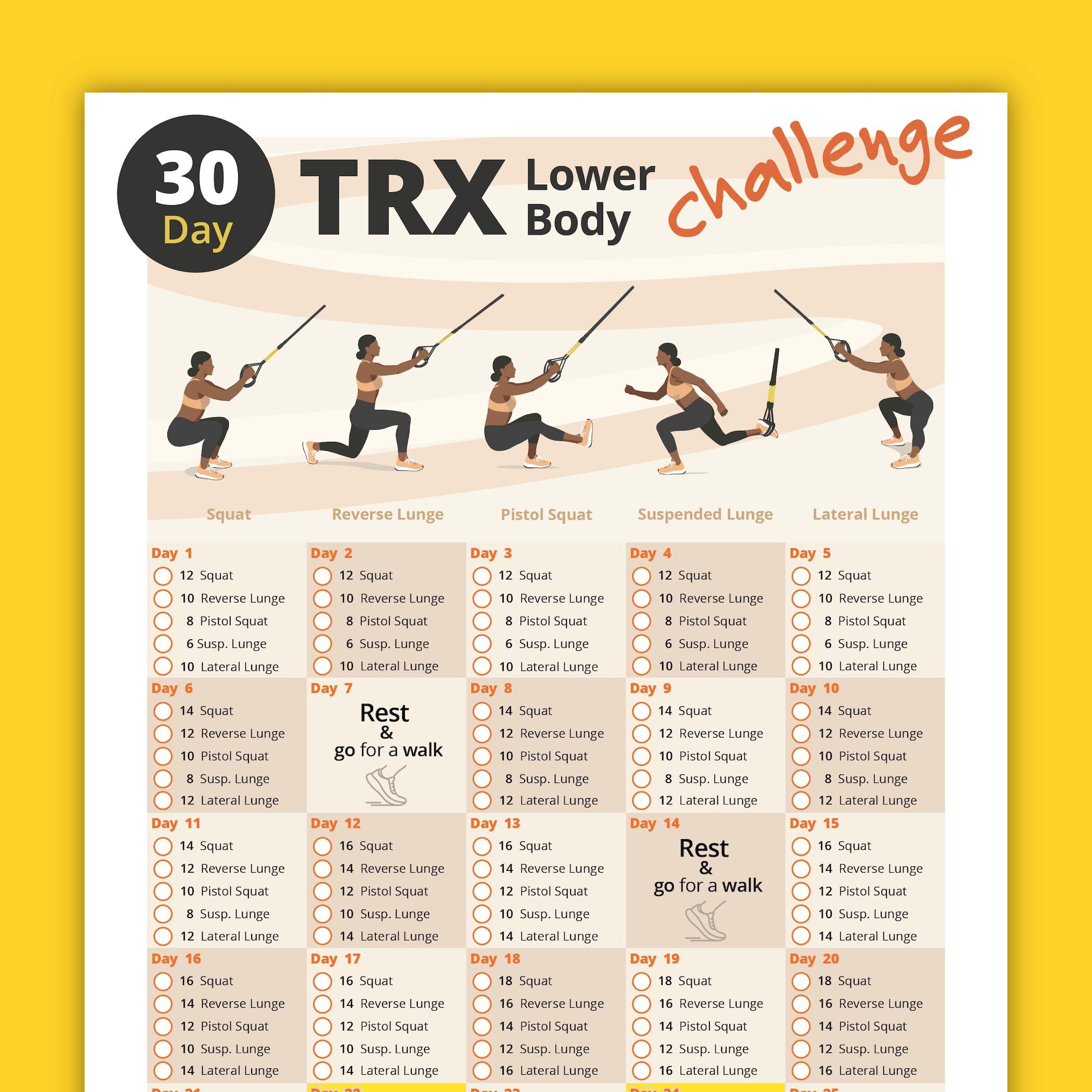 30-Day TRX Challenge Bundle: Full Body Suspension Workout Plans (PDF) - Image 5
