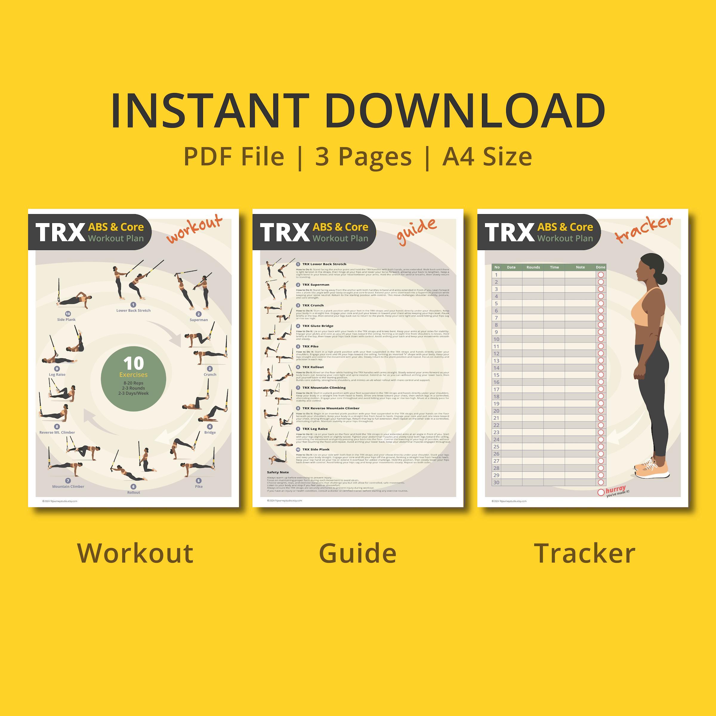 TRX Workout Plan Bundle: Full Body Suspension Training (PDF) - Image 6