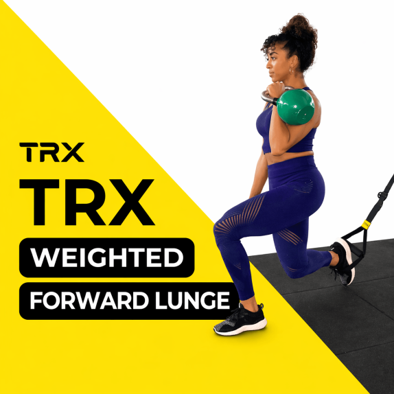 TRX Weighted forward lunge